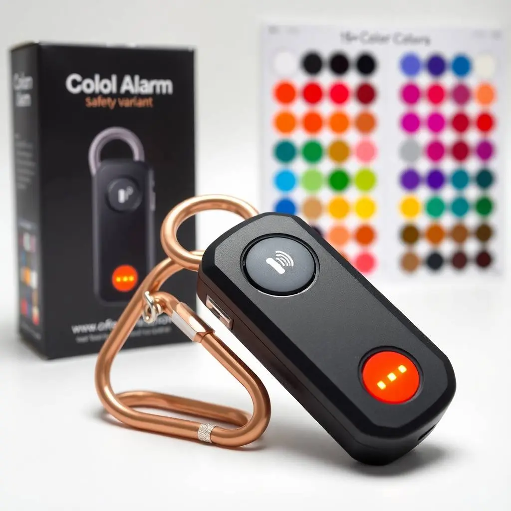 Vantamo Rechargeable Personal Alarm for Women – 130dB Siren, Strobe Light & Self-Defense Keychain with Battery Alert