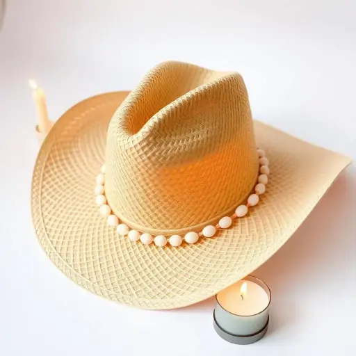 Western Straw Cowgirl Hat with Shapeable Wide Brim & Seashell Band – Classic Summer Ranch Style for Women & Men